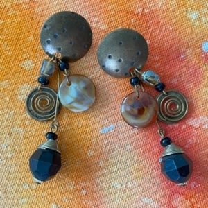 VINTAGE ARTISAN Dangling Post Earrings